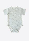 Organik New Dreams 3'lü Kısa Kol Kruvaze Body Mavi