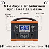 Peeq 75.000 mAh 500W Hızlı Şarj Kamp Tipi Konfulon J300 Powerbank