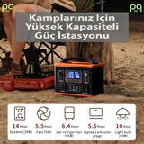 Peeq 75.000 mAh 500W Hızlı Şarj Kamp Tipi Konfulon J300 Powerbank