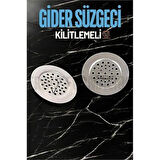 ModaCar Kilitlenebilir Metal Lavabo Evye Süzgeci 2 ADET