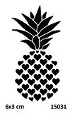Alsepeteavm Kalpli Ananas Geçici Dövme Şablonu