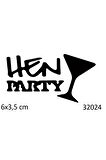 Alsepeteavm Hen Party Bekarlığa Veda Partisi Dövmesi Geçici Dövme Şablonu