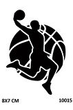 Alsepeteavm Basketbol Sporcu Modeli Geçici Dövme Şablonu