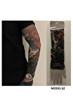 Alsepeteavm Giyilebilir Dövme Çift Kol 2 Adet Kol Çorap Dövmesi Sleeve tattoo Model62