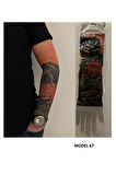 Alsepeteavm Giyilebilir Dövme Çift Kol 2 Adet Kol Çorap Dövmesi Sleeve tattoo Model67