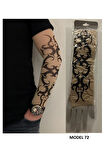 Alsepeteavm Giyilebilir Dövme Çift Kol 2 Adet Kol Çorap Dövmesi Sleeve tattoo Model72