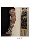 Alsepeteavm Giyilebilir Dövme Çift Kol 2 Adet Kol Çorap Dövmesi Sleeve tattoo Model73