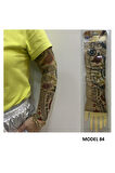 Alsepeteavm Giyilebilir Dövme Çift Kol 2 Adet Kol Çorap Dövmesi Sleeve tattoo Model84