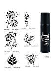Alsepeteavm Müzik Ve Doğa Spray Tattoo Geçici Dövme Seti Sprey Dövme Kiti