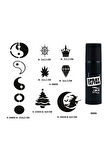 Alsepeteavm Minimal Parmak ve Sırt Serisi Spray Tattoo Geçici Dövme Seti Sprey Dövme Kiti