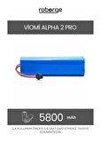 Viomi Alpha 2 Pro Robot Süpürge Uyumlu Batarya 5800 mAh - Muadil Ürün