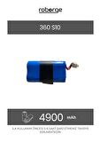 360 Vacuum Mop Cleaner S10 Robot Süpürge Uyumlu Batarya 4900 mAh - Muadil Ürün