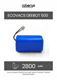 Ecovacs Deebot 500 Robot Süpürge Uyumlu Batarya 2800 mAh - Muadil Ürün