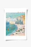 The Beach and The Falaise d'Amont, Claude Monet | Ünlü Ressam Tablosu