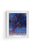 Evening; Red Tree, Piet Mondrian | Ünlü Ressam Tablosu