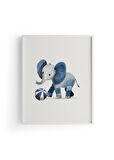 Blue Elephant | Çocuk Odası Tablo