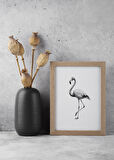Karakalem Koleksiyonu Flamingo Posteri