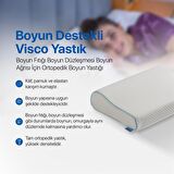 Boyun Destekli Visco Yastık Boyun Fıtığı Boyun Düzleşmesi Boyun Ağrısı İçin Ortopedik Boyun Yastığı 60*40*11*8