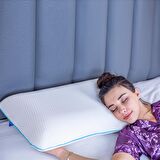 Jumbo Boy Visco Yastık Memory Foam Boyun Yastığı Hafızalı Yastık Ultra Boy 80*40*15 