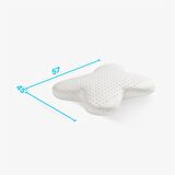 Visco Kelebek Yastık Memory Foam Boyun Yastığı Hafızalı Yastık 57*45*13