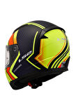 RAPID 2 EXTRA MAT NEON SARI-NAVY MAVİ FULLFACE MOTOSİKLET KASKI