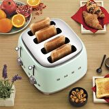 TSF03PGEU Pastel Yeşil Ekmek Kızartma 4 Slot