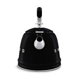 50's Style Siyah Set Üstü Düdüklü Kettle 2.3 Lt