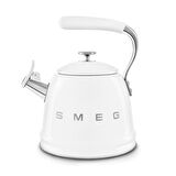 50's Style Beyaz Set Üstü Düdüklü Kettle 2.3 Lt