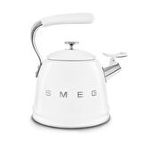 50's Style Beyaz Set Üstü Düdüklü Kettle 2.3 Lt