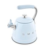50's Style Pastel Mavi Set Üstü Düdüklü Kettle 2.3 Lt