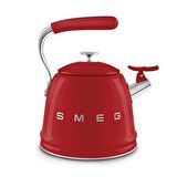 50's Style Kırmızı Set Üstü Düdüklü Kettle 2.3 Lt