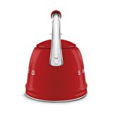 50's Style Kırmızı Set Üstü Düdüklü Kettle 2.3 Lt