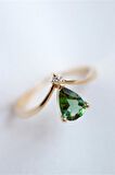 DAMLA YEŞİL DOĞAL TAŞ YÜZÜK - AK447