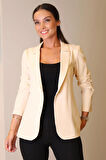 SWEETNESS Kadın Bej Tek Düğmeli  Ceket 