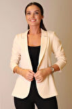 SWEETNESS Kadın Bej Tek Düğmeli  Ceket 