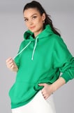 Sweetness Kadın Yeşil Kapüşonlu Sweatshirt