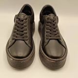 Ellezsa Siyah Deri Sneaker