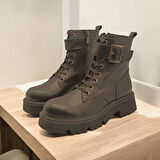 Belfast Siyah Deri Bot