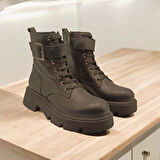 Belfast Siyah Deri Bot