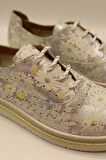 Jenny Gümüş Çiçekli Sneaker