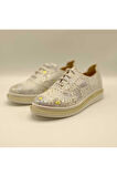 Jenny Gümüş Çiçekli Sneaker