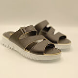 Alda Siyah Deri Comfort Terlik