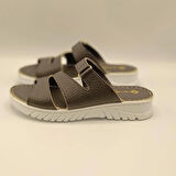 Alda Siyah Deri Comfort Terlik