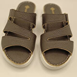 Alda Siyah Deri Comfort Terlik