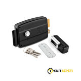 Kale 157EL Elektrikli Tirajlı Kilit Siyah 70MM