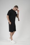 Yarım Oversize Kalıp Polo Yaka Erkek Şort Takım
