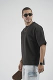 Oversize Kalıp Basic %100 Pamuklu Erkek Tişört