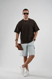 Oversize Kalıp Basic %100 Pamuklu Erkek Tişört