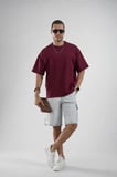 Oversize Kalıp Basic %100 Pamuklu Erkek Tişört