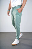 Kingbrich Beli Lastikli Baskılı Cepli Slim Fit Kalıp Erkek Alt Eşofman